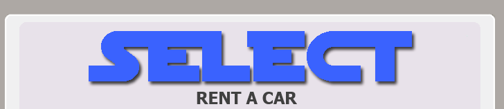 Contact Select for cheap discount rates on car hire and rental